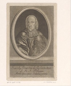 Portret van Jakob Ernst von Liechtenstein-Kastelkorn, aartsbisschop van Salzburg