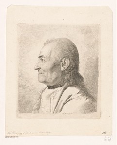 Portret van Jakob Gujer, genaamd Kleinjogg