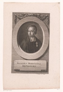 Portret van Jan Franz Beckovský