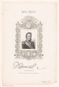 Portret van Jan Henryk Dąbrowski