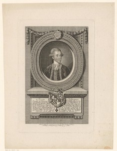 Portret van Janez Nepomuk Jakob Edling