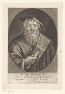 Portret van Janus Cornarius