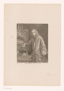 Portret van Jean Antoine Watteau