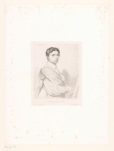 Portret van Jean-August-Dominique Ingres op 24-jarige leeftijd