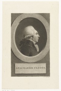 Portret van Jean Baptiste Baron de Cloots du Val-de-Grâce, genaamd Anarcharsis Cloots