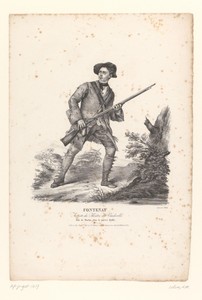 Portret van Jean-Baptiste Fontenay als Martin in Le Pauvre Diable