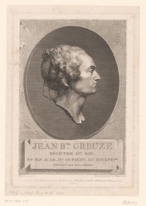 Portret van Jean-Baptiste Greuze