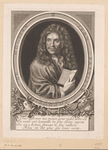 Portret van Jean Baptiste Poquelin Molière