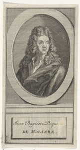 Portret van Jean Baptiste Poquelin Molière