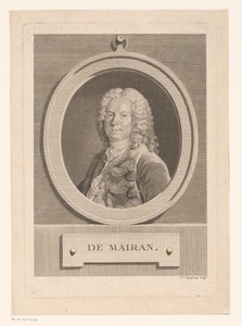 Portret van Jean Jacques de Mairan