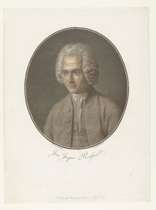 Portret van Jean-Jacques Rousseau