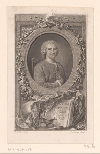 Portret van Jean-Jacques Rousseau