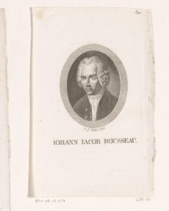Portret van Jean-Jacques Rousseau