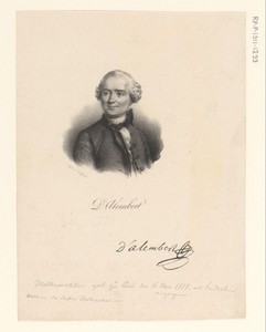 Portret van Jean le Rond d'Alembert