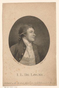 Portret van Jean-Louis de Lolme