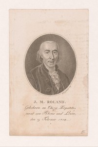 Portret van Jean-Marie Roland de La Platière