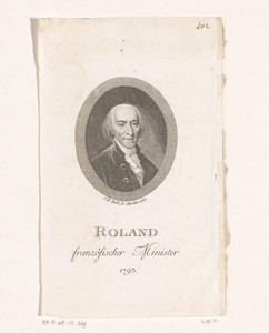 Portret van Jean-Marie Roland de La Platière