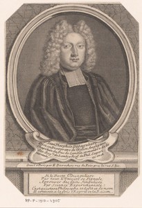 Portret van Jean-Théophile Desaguliers
