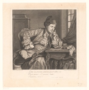 Portret van Jean Vincent Capronnier de Gauffecourt