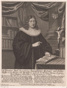 Portret van Jeremias Beer op 39-jarige leeftijd