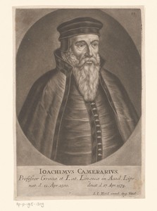Portret van Joachim Camerarius