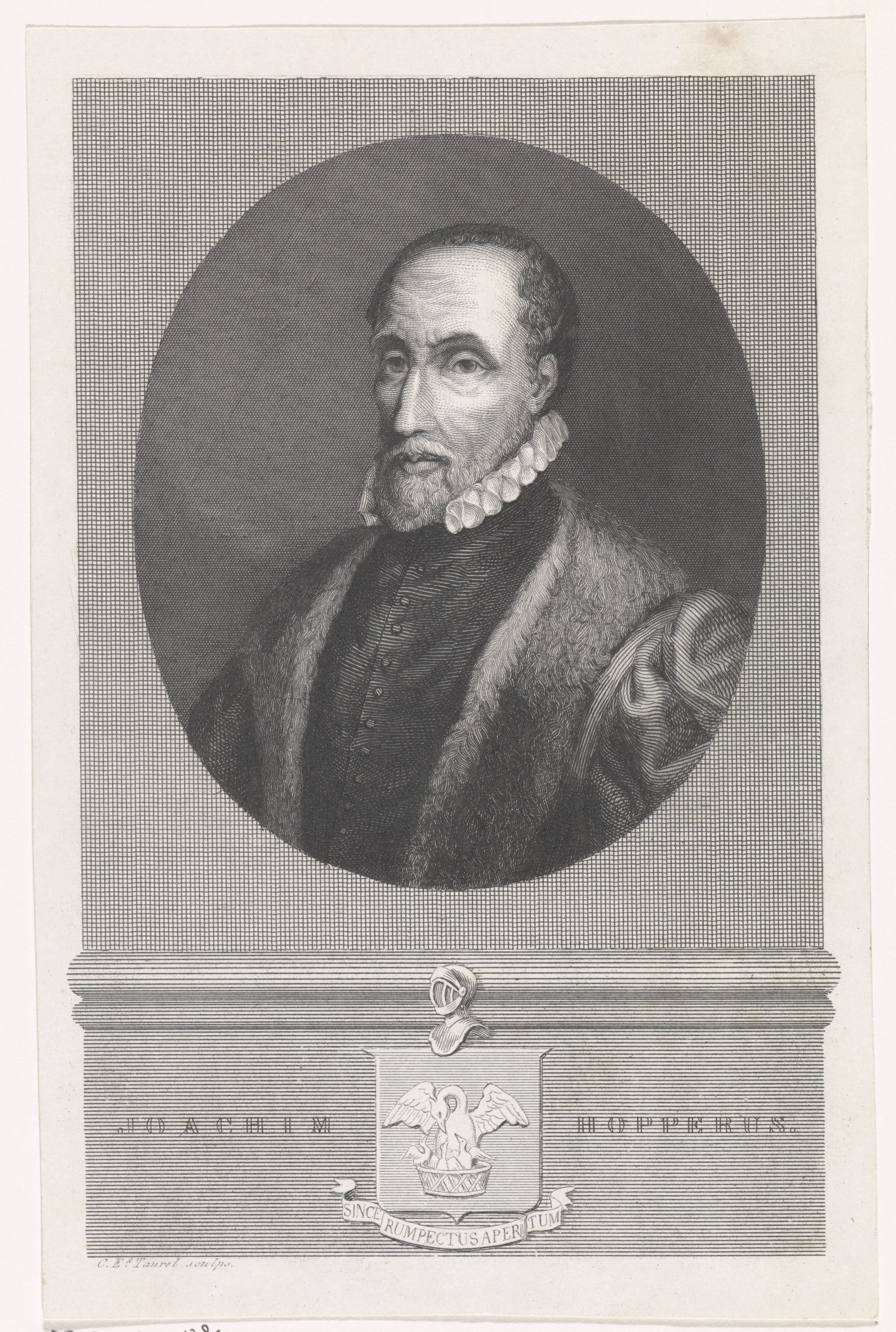 Portret van Joachim Hopperus by Edouard Taurel