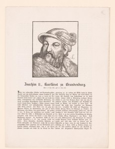 Portret van Joachim II Hecor, keurvorst van Brandenburg