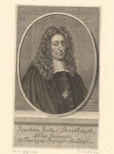 Portret van Joachim Justus Breithaupt