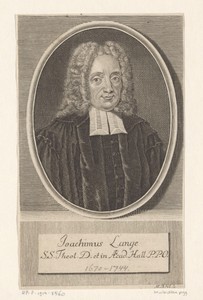 Portret van Joachim Lange