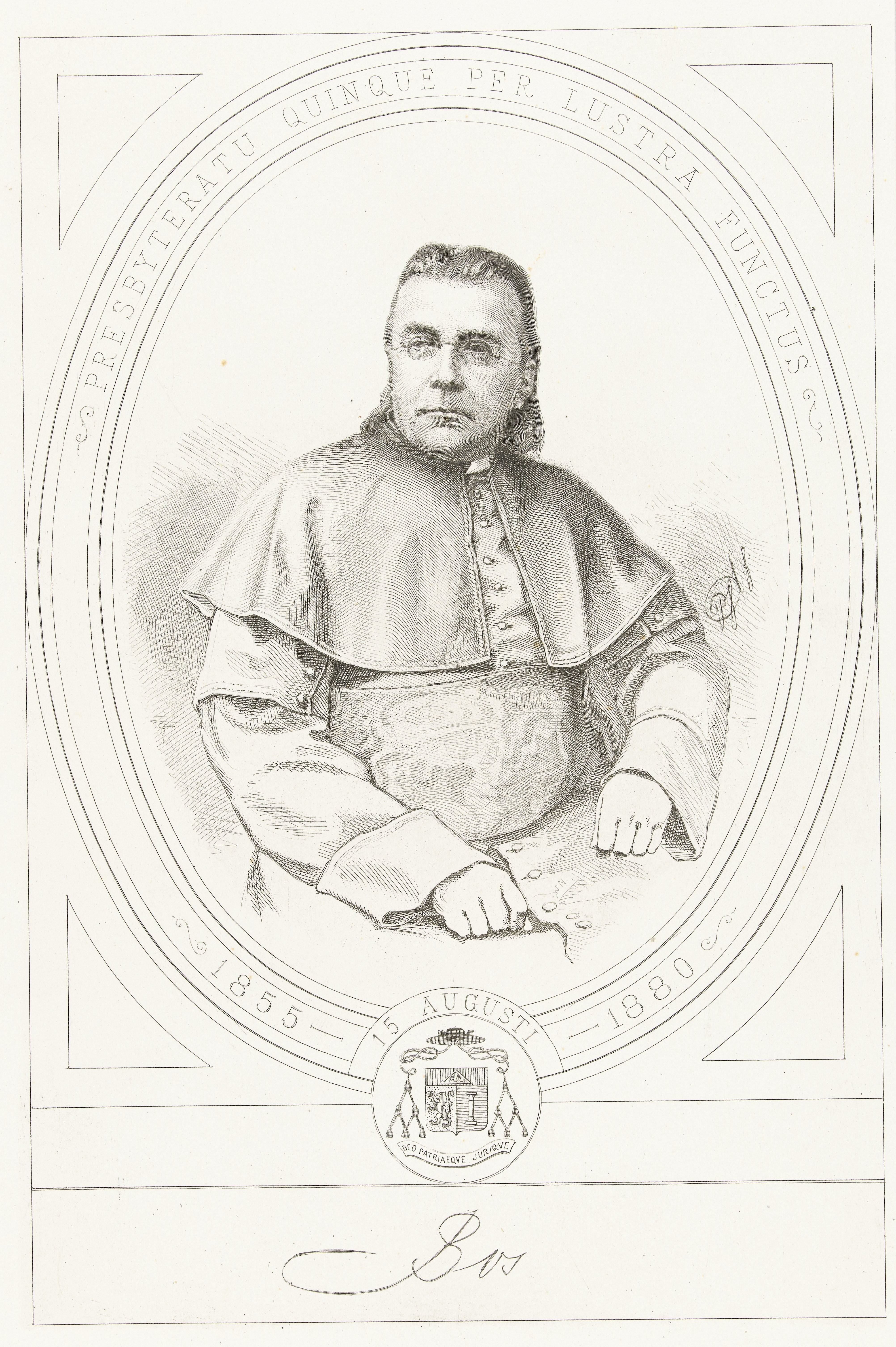 Portret van Joannes Bos by Petrus Johannes Arendzen