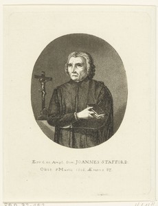 Portret van Joannes Stafford