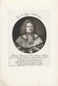 Portret van Johan Georg III van Saksen