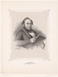 Portret van Johan Ludvig Heiberg