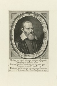 Portret van Johan Philip Lansberge op 67-jarige leeftijd