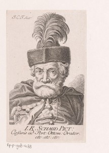 Portret van Johan Rudolf Schmid