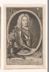 Portret van Johan V, koning van Portugal