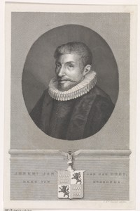 Portret van Johan van der Does, heer van Noordwijk