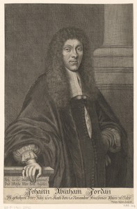 Portret van Johann Abraham Jordan