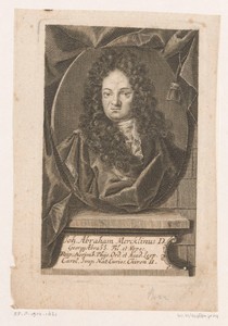 Portret van Johann Abraham Mercklin