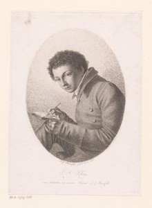 Portret van Johann Adam Klein als tekenaar