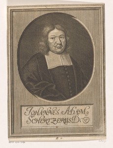 Portret van Johann Adam Schertzer