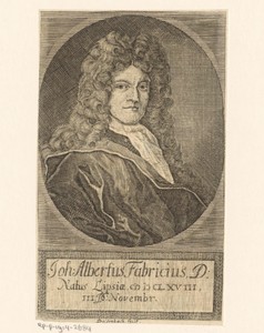Portret van Johann Albert Fabricius