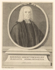 Portret van Johann Albrecht Bengel