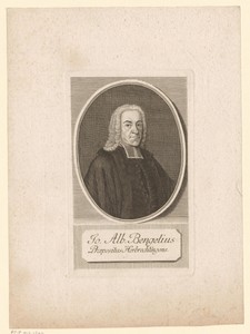 Portret van Johann Albrecht Bengel