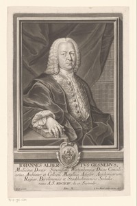 Portret van Johann Albrecht Gesner