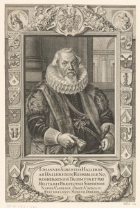 Portret van Johann Albrecht Haller von Hallerstein