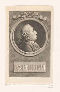 Portret van Johann Albrecht Philippi