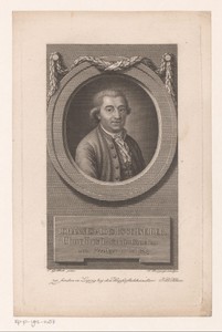 Portret van Johann Aloys Schneider
