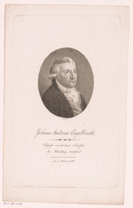 Portret van Johann Andreas Engelbrecht