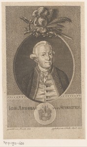 Portret van Johann Anton Andreas von Scholten